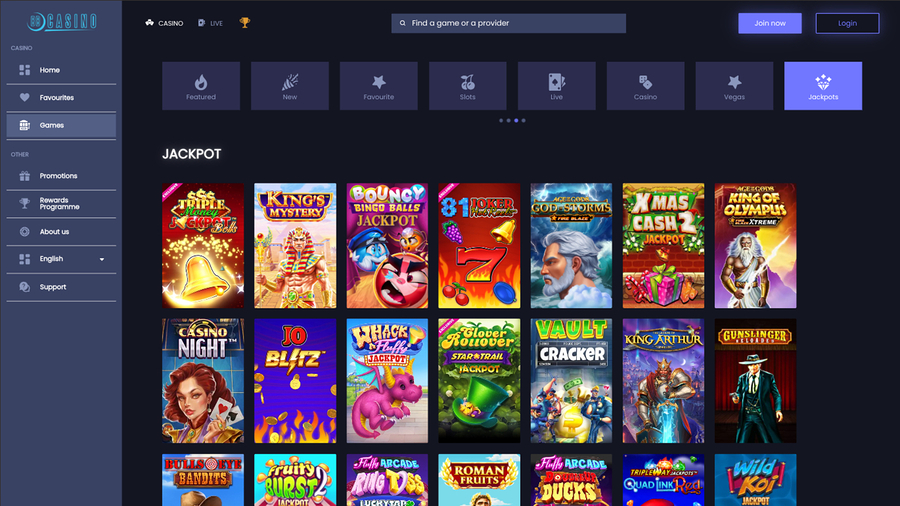 BB Casino Desktop Jackpot