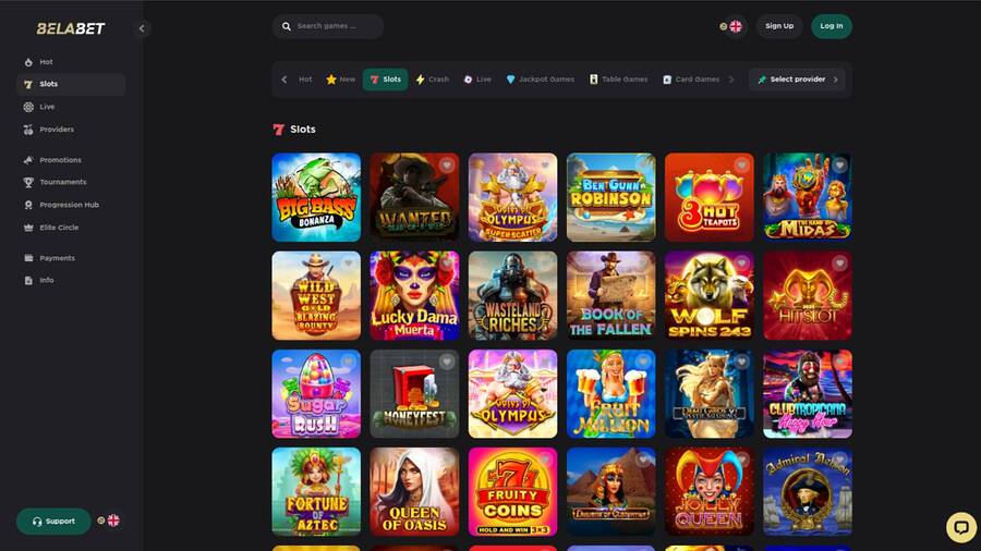 BelaBet Casino Games