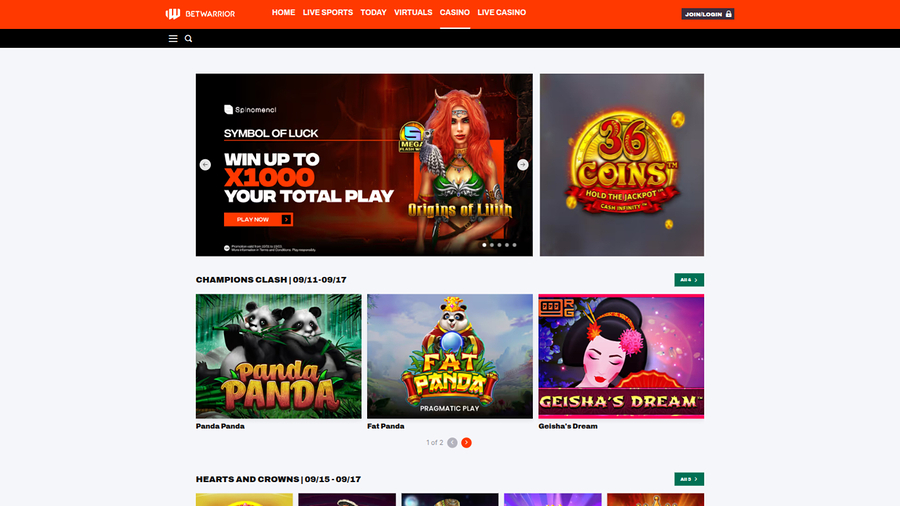 Bet Warrior Desktop Games