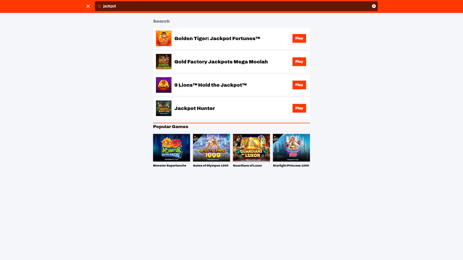 Bet Warrior Desktop Jackpot