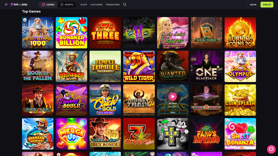 Betandplay Casino Desktop Games