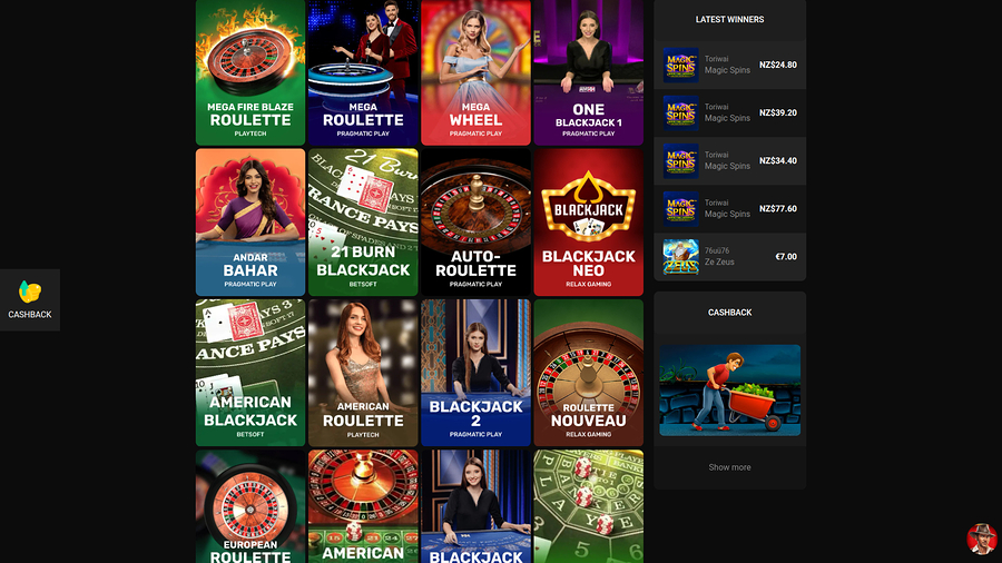 Betchan Casino Desktop Live Dealer
