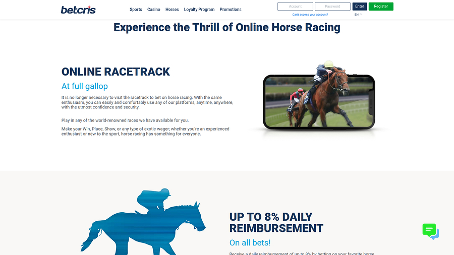 Betcris Desktop Horses