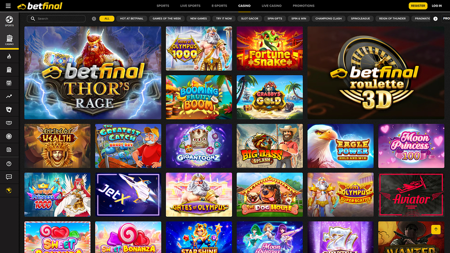 BetFinal Casino Desktop Games