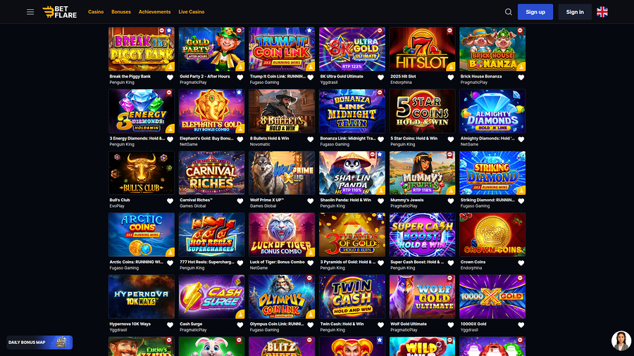 Bote de escritorio de Betflare Casino