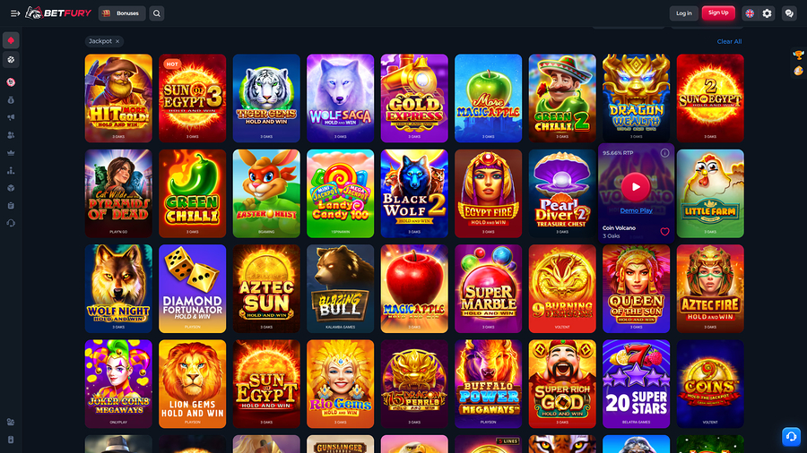 Bote de escritorio de BetFury Casino