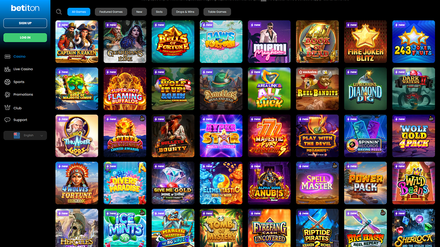 Betiton Casino Desktop Games