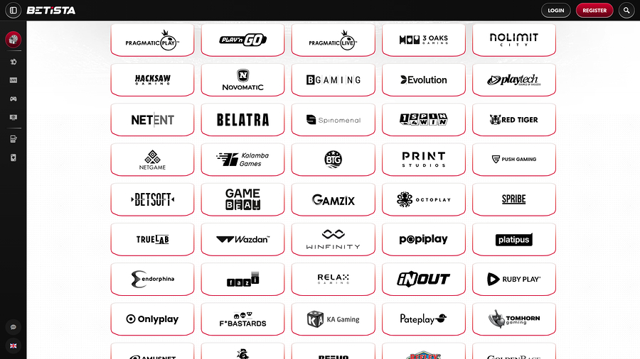 Betista Casino Desktop Game Developers