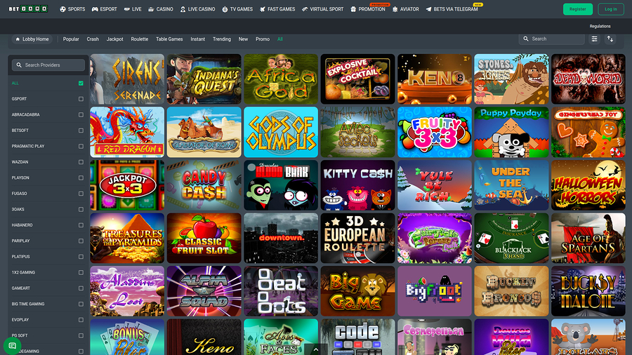BetJara Casino Desktop Games