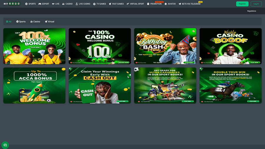 BetJara Casino Desktop Promotions