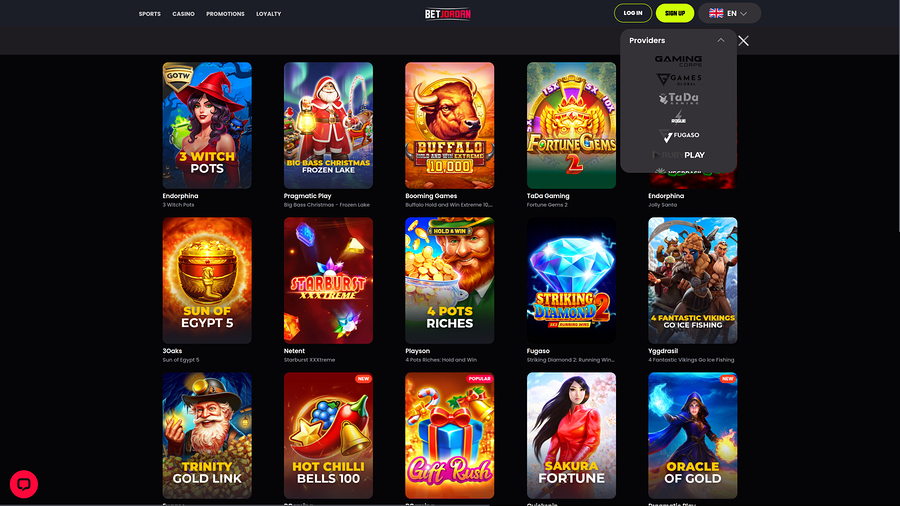 BetJordan Casino Game Developers