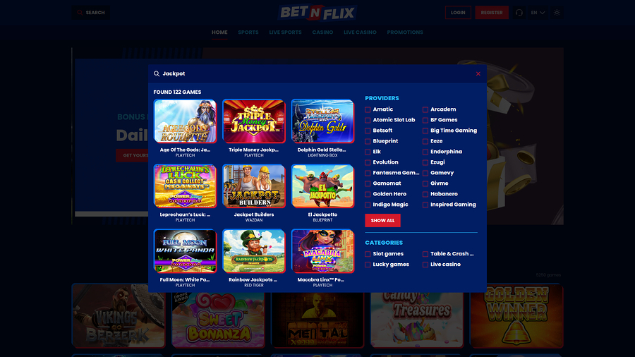 Bote de escritorio de BetNFlix