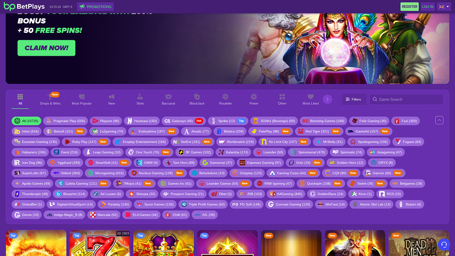 BetPlays Casino Desktop Game Developers