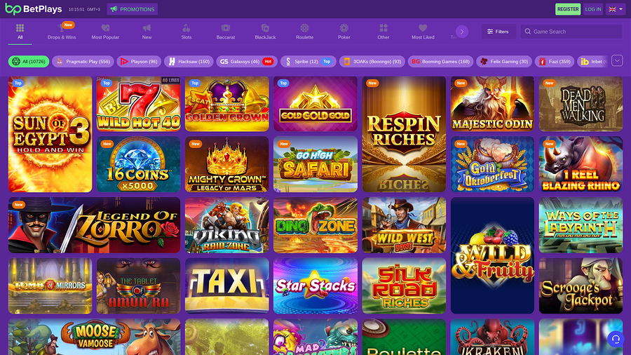 BetPlays Casino Desktop Games