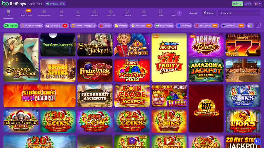 BetPlays Casino Desktop Jackpot