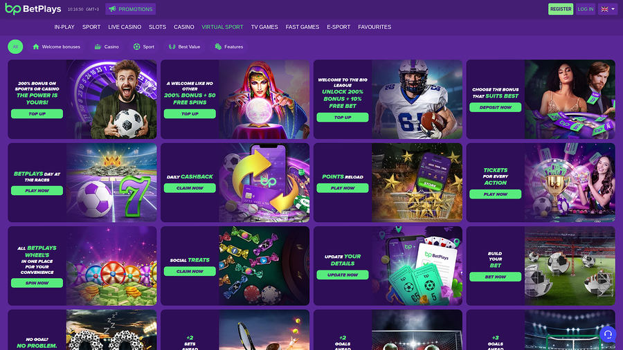 BetPlays Casino Desktop Promotions