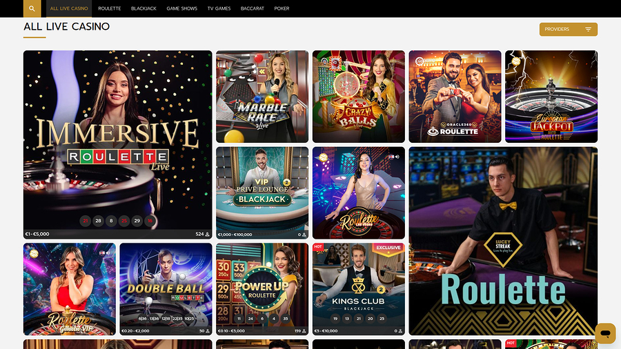 Betrophy Casino Desktop Live Dealer