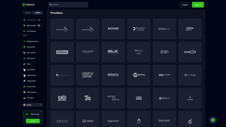 Bets.io Casino Desktop Game Developers