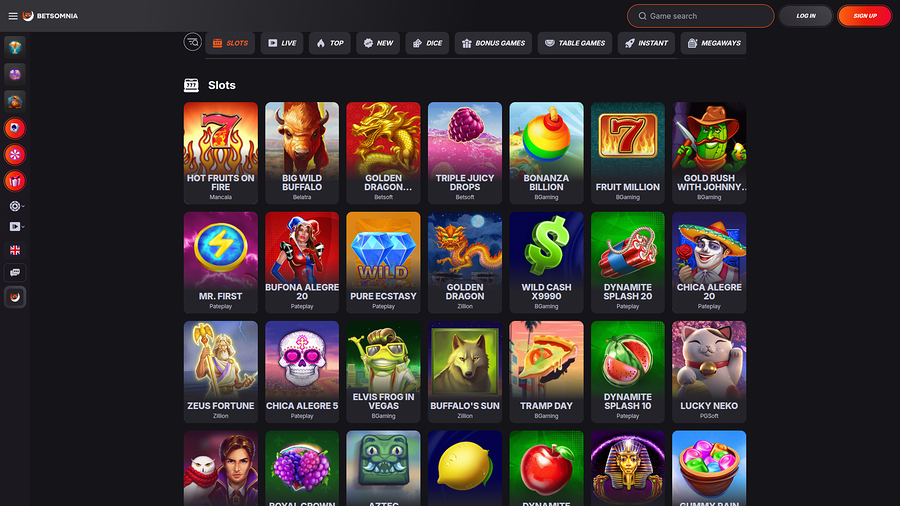 Betsomnia Desktop Games