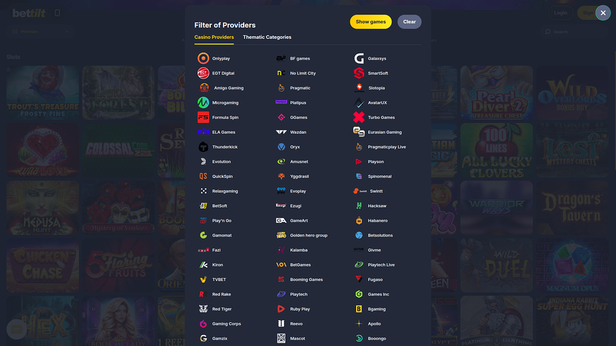 Bettilt Casino Desktop Game Developers