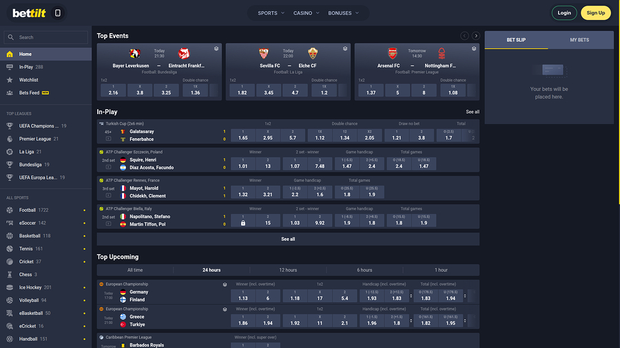 Bettilt Casino Desktop Sports