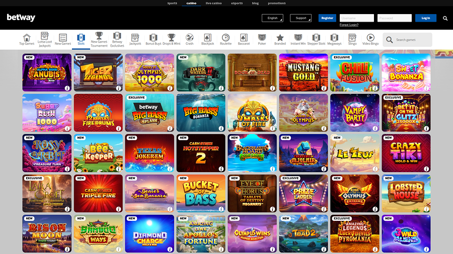 Betway Casino Desktop Games