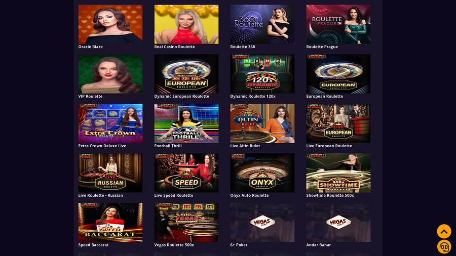 BeVegas Casino Desktop Live Dealer