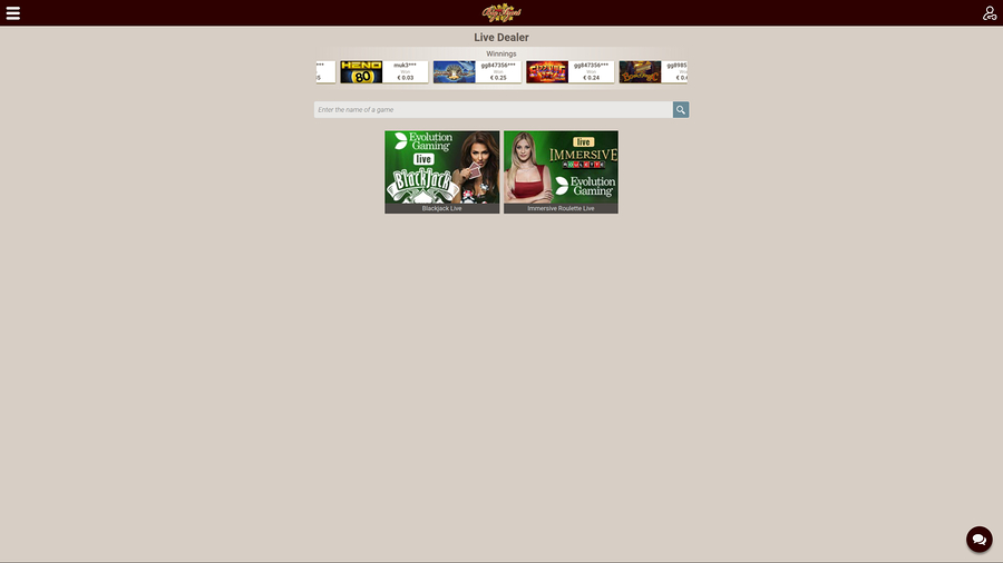 Big Azart Casino Desktop Live Dealer