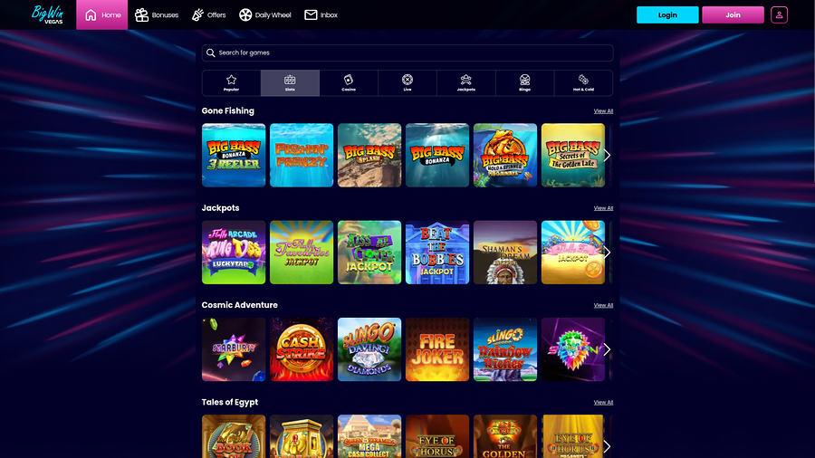 Big Win Vegas Casino Desktop Games