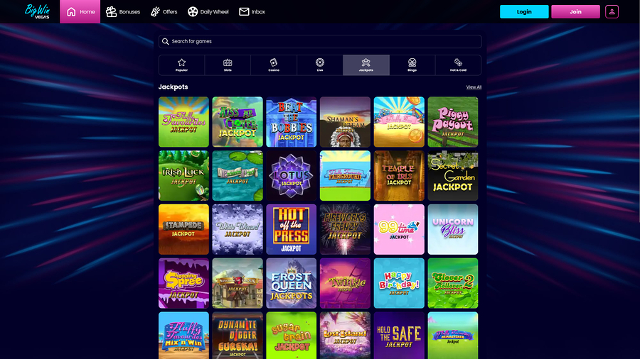 Big Win Vegas Casino Desktop Jackpot