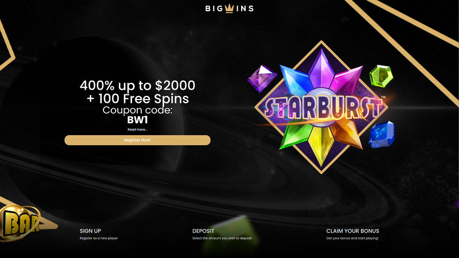 BigWins Desktop Homepage