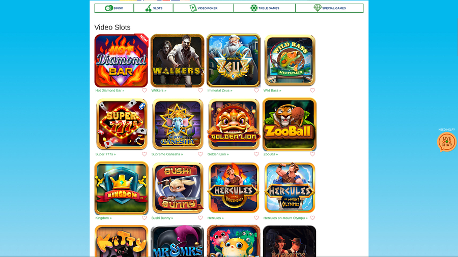 Bingo Billy Casino Desktop Games