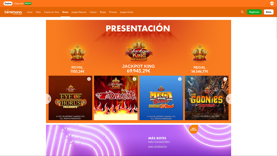 Bingo Botemania Casino Desktop Jackpot