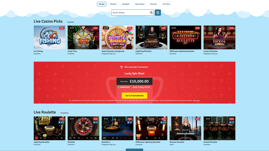 Bingo.com Casino Desktop Live Dealer