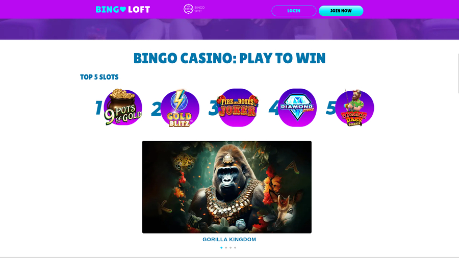 Bingo Loft Casino Desktop Games