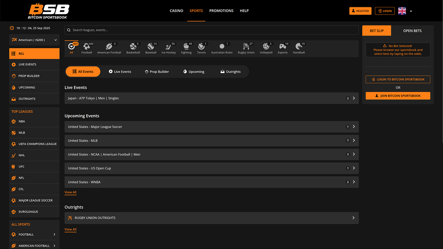 Bitcoin Sportsbook Casino Desktop Sports