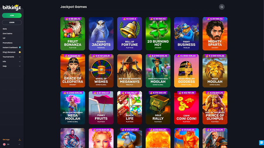 Bitkingz Casino Desktop Jackpot
