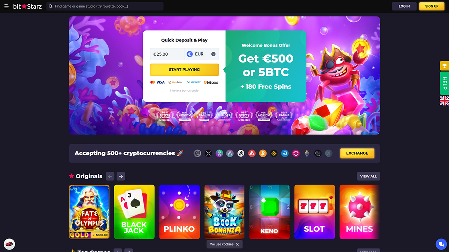 Bitstarz Casino Desktop Homepage