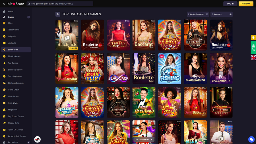 Bitstarz Casino Desktop Live Dealer