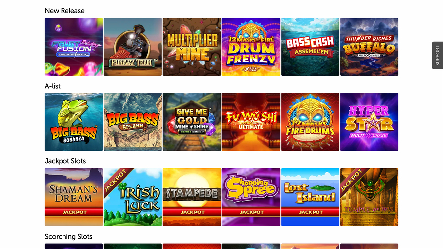 Blighty Bingo Casino Desktop Games