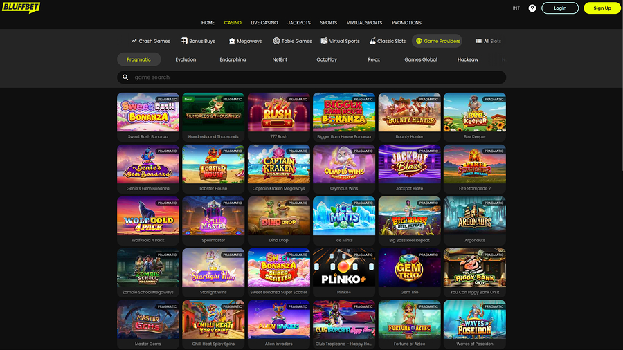 BluffBet Casino Desktop Game Developers