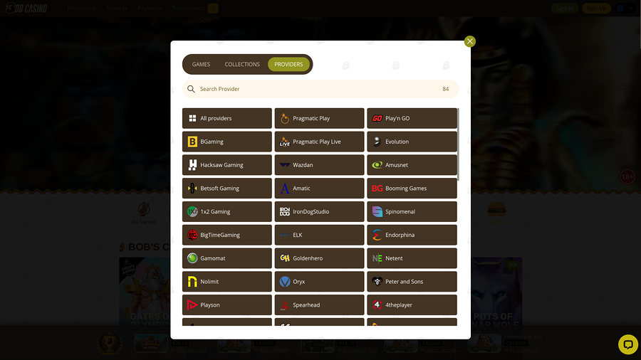 Bob Casino Desktop Game Developers