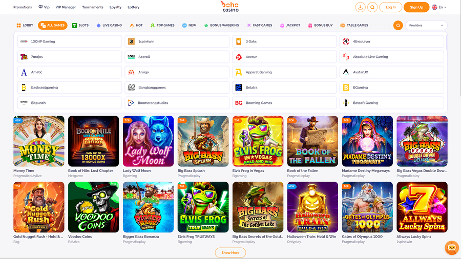 Boho Casino Desktop Game Developers