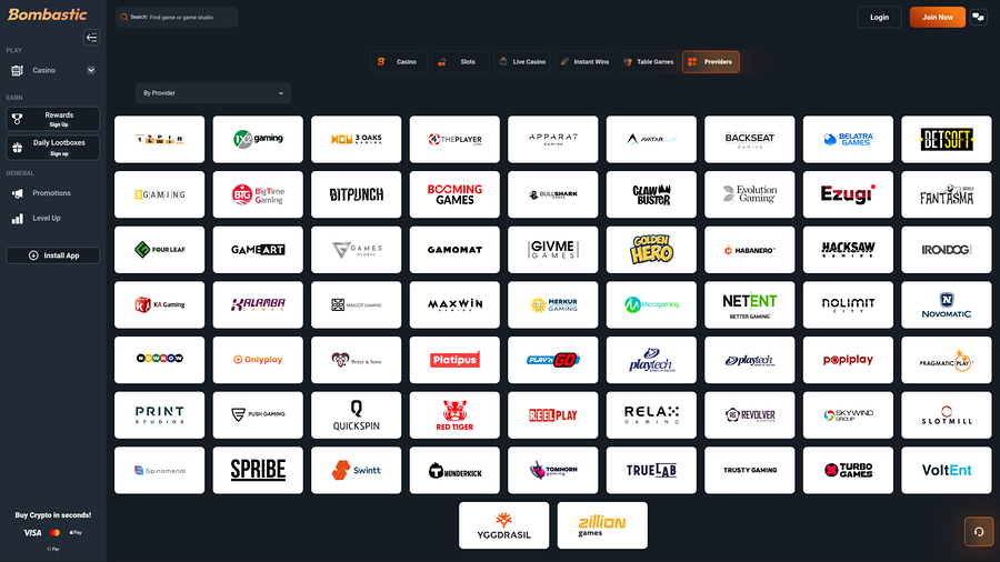 Bombastic Casino Desktop Game Developers