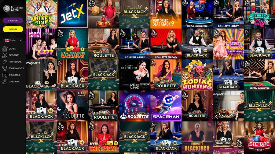 Bonanza Game Casino Desktop Live Dealer