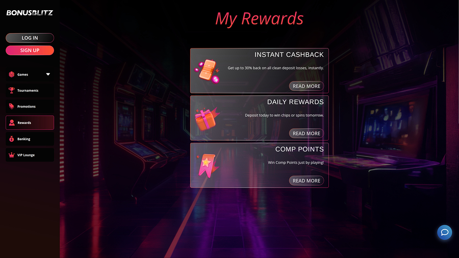 BonusBlitz Casino Desktop Rewards