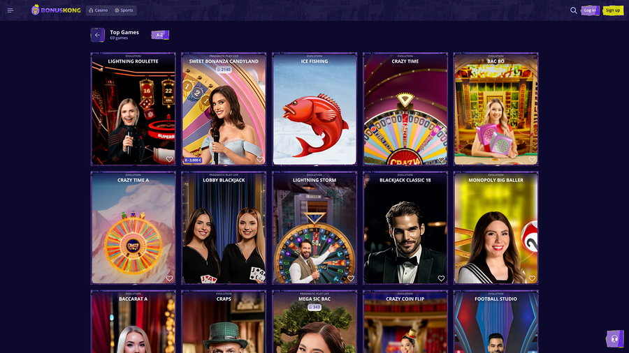BonusKong Casino Live Dealer