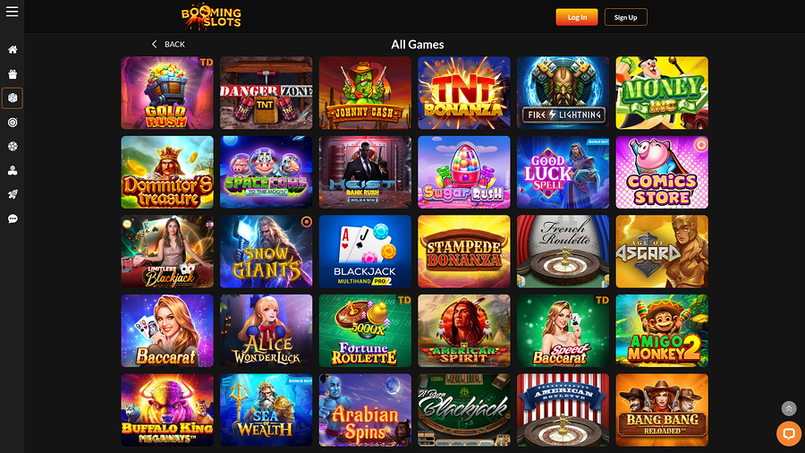 BoomingSlots Casino Desktop Games