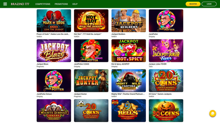 Brazino777 Casino Desktop Jackpot