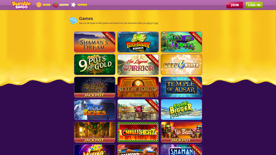 Bumble Bingo Desktop Games